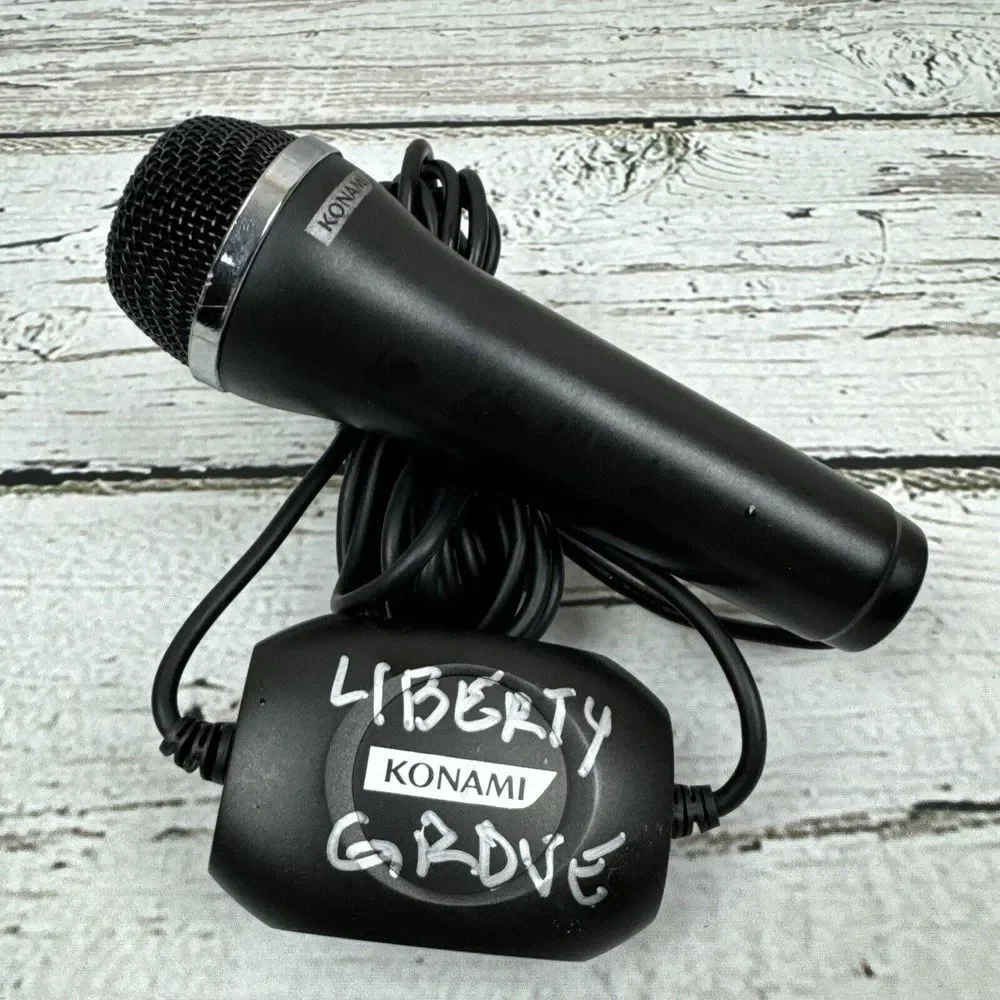 Konami Microphone‎ Black Logitech Wired Karaoke Mic